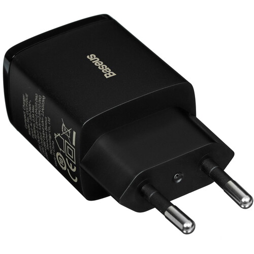 Купить Сетевое зарядное устройство Baseus Compact 2U черный  5495783. Характеристики, отзывы и цены в Донецке