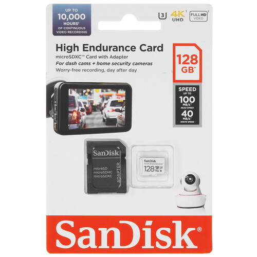 Купить Карта памяти SanDisk High Endurance microSDXC 128 ГБ [SDSQQNR-128G-GN6IA]  5470856. Характеристики, отзывы и цены в Донецке