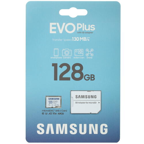 Купить Карта памяти Samsung EVO Plus microSDXC 128 ГБ [MB-MC128KA/APC]  5074278. Характеристики, отзывы и цены в Донецке