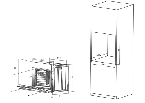 Купить Электрический духовой шкаф HAIER HOX-P11CGBG серый  9296796. Характеристики, отзывы и цены в Донецке