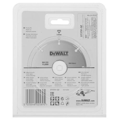 Купить Диск алмазный DeWalt DT3701-QZ  5335335. Характеристики, отзывы и цены в Донецке