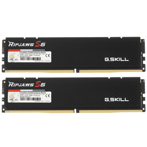 Купить Оперативная память G.Skill Ripjaws S5 [F5-6400J3239G32GX2-RS5K] 64 ГБ  5453530. Характеристики, отзывы и цены в Донецке