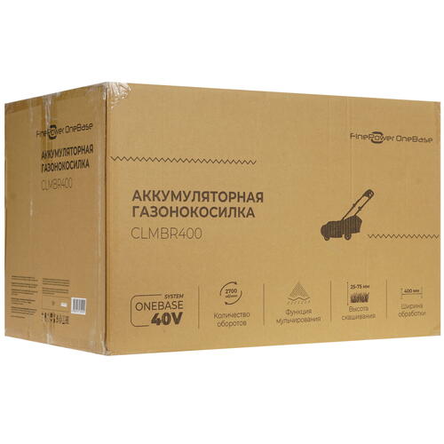 Купить Газонокосилка аккумуляторная FinePower CLMBR400 OneBase20  4749190. Характеристики, отзывы и цены в Донецке