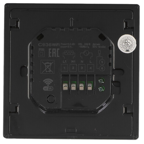 Купить Терморегулятор CALEO С936 Wi-Fi black lux  9182370. Характеристики, отзывы и цены в Донецке