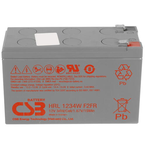 Купить Аккумуляторная батарея для ИБП CSB HRL 1234W F2 FR  5416693. Характеристики, отзывы и цены в Донецке