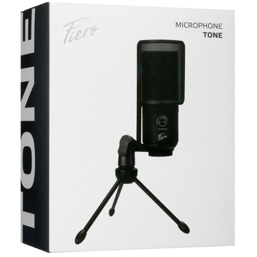 Купить Микрофон Fiero Tone черный  9072951. Характеристики, отзывы и цены в Донецке