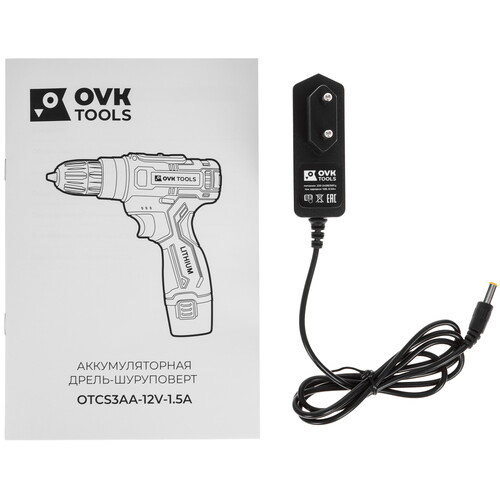 Купить Дрель-шуруповерт OVK TOOLS OTCS3AA-12V-1.5A  9308503. Характеристики, отзывы и цены в Донецке
