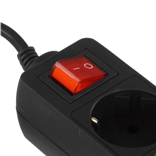 Купить Удлинитель Perfeo POWERMATE PF-PM-3/1.8-B черный  9172323. Характеристики, отзывы и цены в Донецке