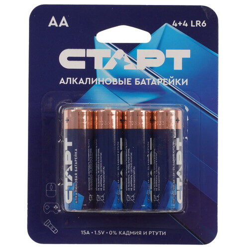 Купить Батарейка СТАРТ AA (LR6/ER14505/FR6/R6P)  9180666. Характеристики, отзывы и цены в Донецке