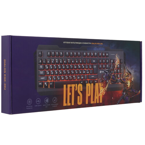 Купить Клавиатура  проводная Dialog Gan-Kata KGK-26U  9300225. Характеристики, отзывы и цены в Донецке