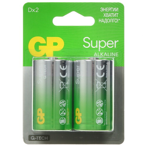 Купить Батарейка GP Super D (LR20/R20/ER34615)  5626893. Характеристики, отзывы и цены в Донецке