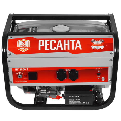 Купить Электрогенератор   бензиновый Ресанта БГ 4000 Э  8164970. Характеристики, отзывы и цены в Донецке