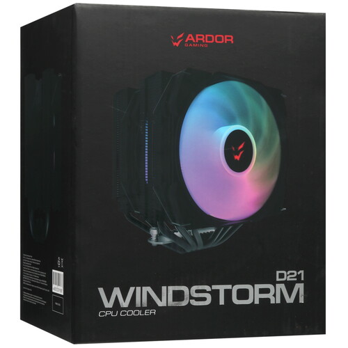 Купить Кулер для процессора ARDOR GAMING Windstorm D21  черный  5438248. Характеристики, отзывы и цены в Донецке