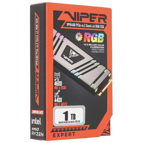 Купить 1000 ГБ M.2 NVMe накопитель Patriot Viper VPR400 [VPR400-1TBM28H]  9910455. Характеристики, отзывы и цены в Донецке