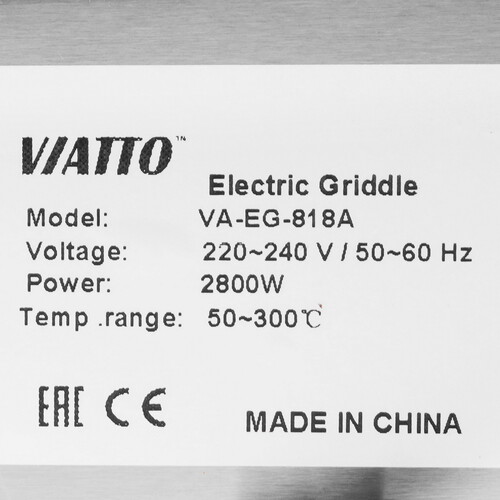Купить Жарочная поверхность Viatto VA-EG-818A серебристый  9126337. Характеристики, отзывы и цены в Донецке