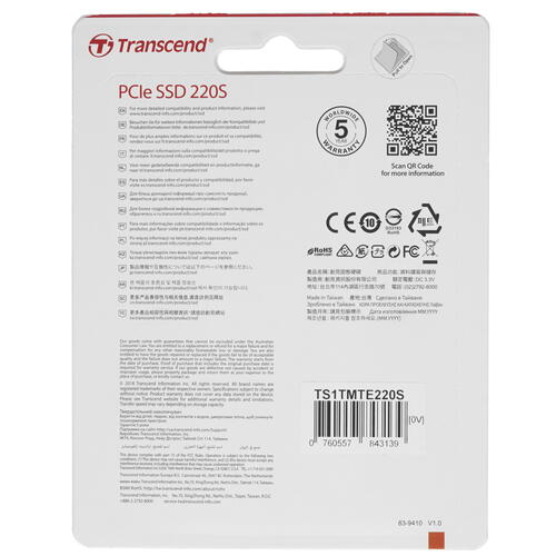 Купить 1000 ГБ M.2 NVMe накопитель Transcend MTE220S [TS1TMTE220S]  1346265. Характеристики, отзывы и цены в Донецке