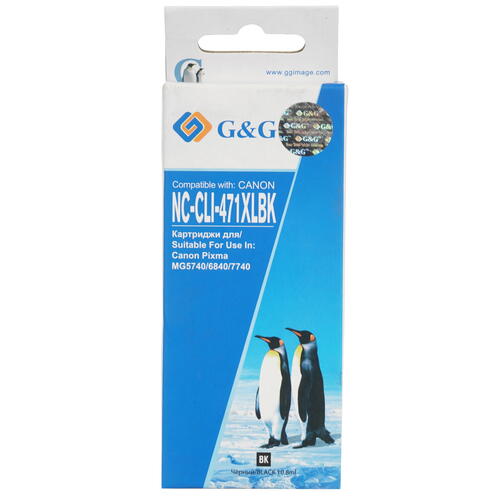 Купить Картридж G&G NC-CLI-471XLBK черный  9906791. Характеристики, отзывы и цены в Донецке