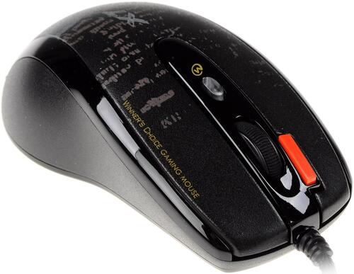 Купить Мышь проводная A4Tech F5  черный  0154080. Характеристики, отзывы и цены в Донецке