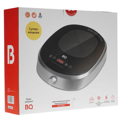 Купить Плита компактная электрическая BQ HP121SS черный  5352965. Характеристики, отзывы и цены в Донецке