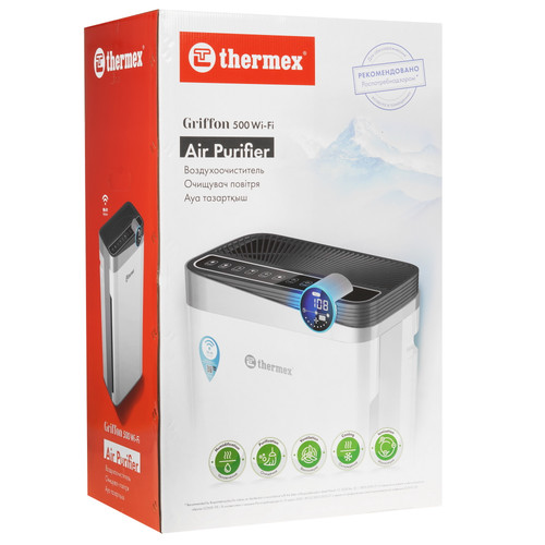 Купить Очиститель воздуха Thermex Griffon 500 Wi-Fi белый  9066635. Характеристики, отзывы и цены в Донецке