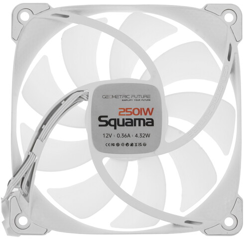Купить Вентилятор Geometric Future Squama 2501W Single Pack [1F2501W112000] белый  5615650. Характеристики, отзывы и цены в Донецке