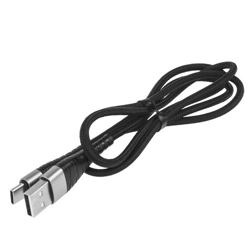 Купить Кабель круглый Borofone USB Type-C - USB 2.0 Type-A черный 1 м  9238057. Характеристики, отзывы и цены в Донецке