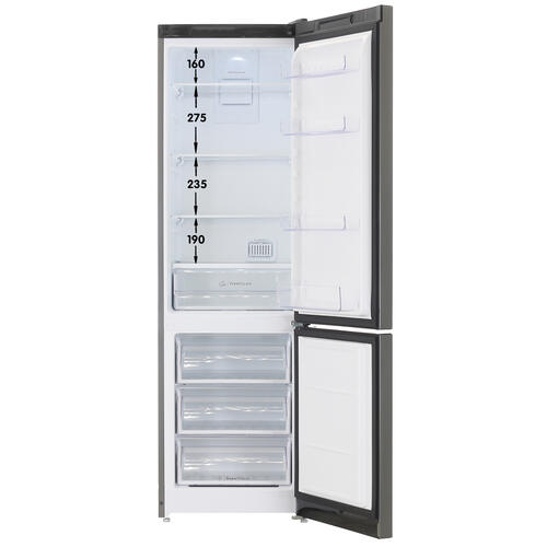 Купить Холодильник с морозильником  Indesit ITS 5200 NG серый  9086582. Характеристики, отзывы и цены в Донецке