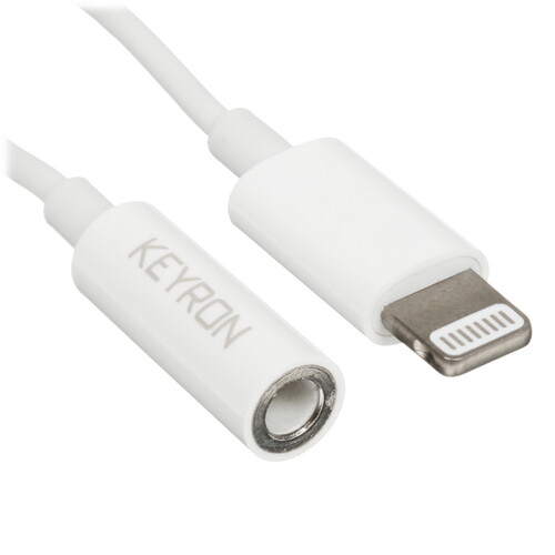 Купить Кабель   KEYRON Lightning - jack 3.5 мм белый  5433008. Характеристики, отзывы и цены в Донецке