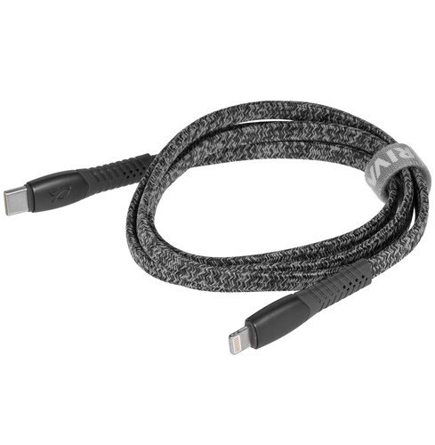 Купить Кабель плоский RIVACASE Lightning 8-pin - USB Type-C серый 1.2 м  9294764. Характеристики, отзывы и цены в Донецке