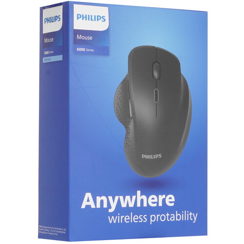 Купить Мышь беспроводная Philips SPK7624  черный  9251639. Характеристики, отзывы и цены в Донецке