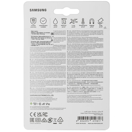 Купить Карта памяти Samsung EVO Plus microSDXC 64 ГБ  5484852. Характеристики, отзывы и цены в Донецке
