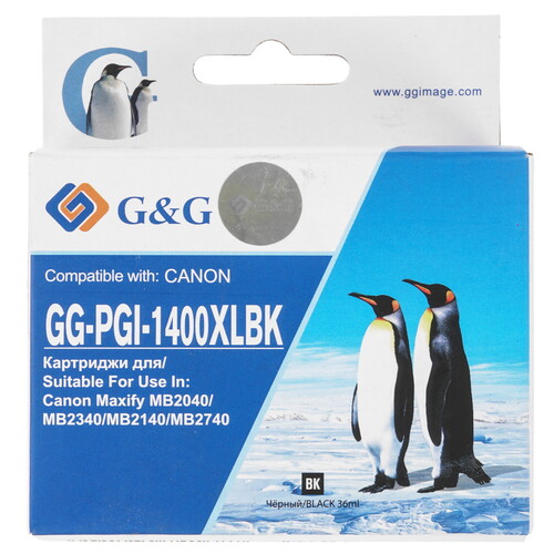 Купить Картридж G&G GG-PGI-1400XLBK черный  9020564. Характеристики, отзывы и цены в Донецке