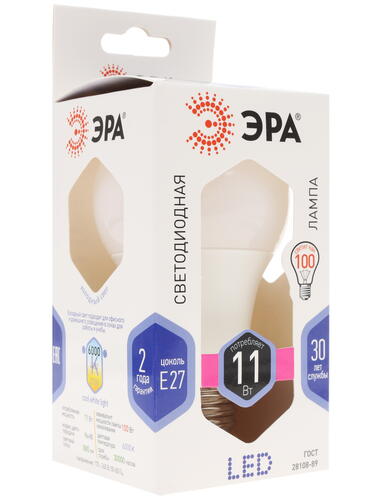 Купить Лампа светодиодная ЭРА LED E27/A60/11w/860  1235063. Характеристики, отзывы и цены в Донецке