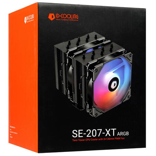 Купить Кулер для процессора ID-COOLING SE-207-XT ARGB  черный  5418807. Характеристики, отзывы и цены в Донецке