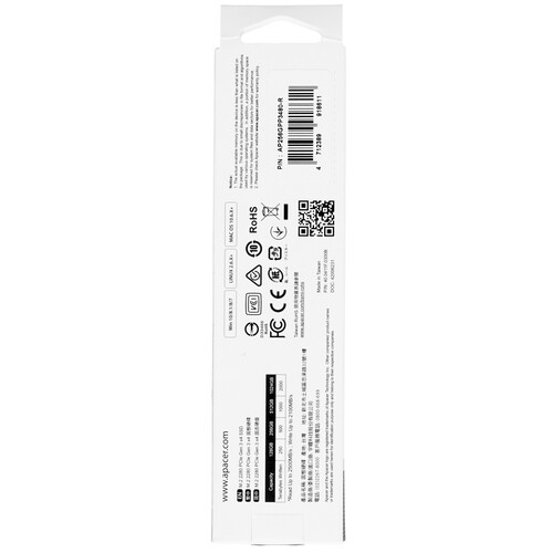 Купить 256 ГБ M.2 NVMe накопитель Apacer PP3480 [AP256GPP3480-R]  1698814. Характеристики, отзывы и цены в Донецке