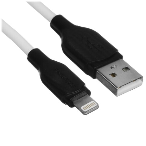Купить Кабель круглый Borofone Lightning 8-pin - USB 2.0 Type-A белый 1 м  5475088. Характеристики, отзывы и цены в Донецке