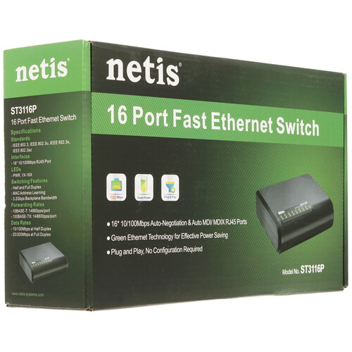 Купить Коммутатор NETIS ST3116P  1051243. Характеристики, отзывы и цены в Донецке