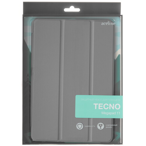 Купить Чехол-книжка Aceline Streak для Tecno Megapad 11 серый  5624721. Характеристики, отзывы и цены в Донецке