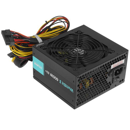 Купить Блок питания ZALMAN Wattbit II 600W [ZM600-XE II] черный  4711611. Характеристики, отзывы и цены в Донецке