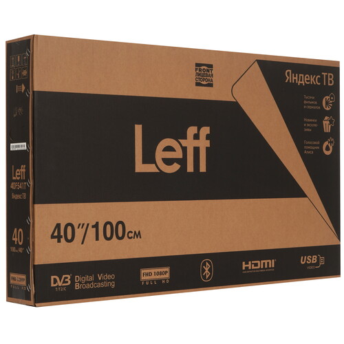 Купить 39.5" (100 см) Телевизор Leff 40F541T белый  9916088. Характеристики, отзывы и цены в Донецке