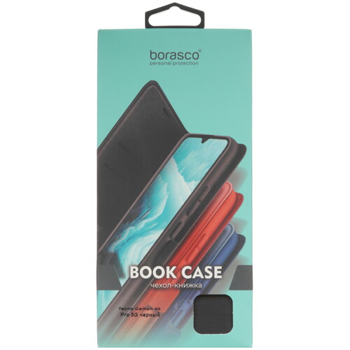 Купить Чехол-книжка  BoraSCO Book Case для Tecno CAMON 40 Pro 5G черный  5624744. Характеристики, отзывы и цены в Донецке