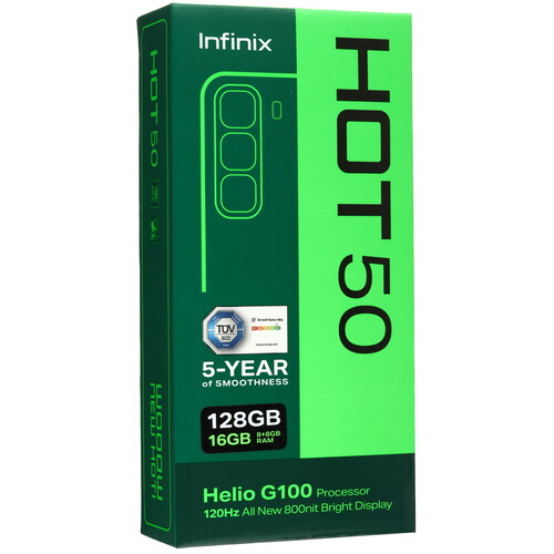Купить 6.78" Смартфон Infinix HOT 50 128 ГБ серый  5479921. Характеристики, отзывы и цены в Донецке