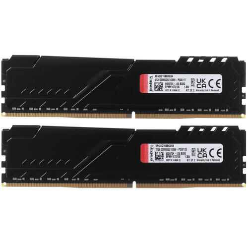 Купить Оперативная память Kingston FURY Beast Black [KF432C16BBK2/64] 64 ГБ  5053566. Характеристики, отзывы и цены в Донецке