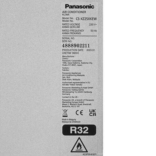 Купить Кондиционер настенный сплит-система Panasonic CS-XZ25XKEW/CU-Z25XKE серебристый  9986639. Характеристики, отзывы и цены в Донецке