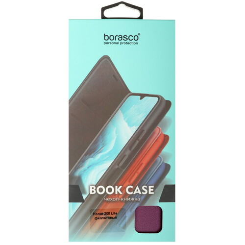 Купить Чехол-книжка  BoraSCO Book Case для HONOR 200 Lite фиолетовый  5499527. Характеристики, отзывы и цены в Донецке