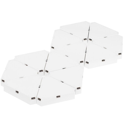 Купить Светильник настенно-потолочный Home Ideas Треугольники (12 модулей) белый/белый  9178379. Характеристики, отзывы и цены в Донецке