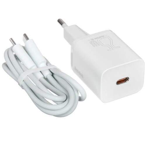 Купить Сетевое зарядное устройство Baseus Super Si Quick Charger белый  5073002. Характеристики, отзывы и цены в Донецке
