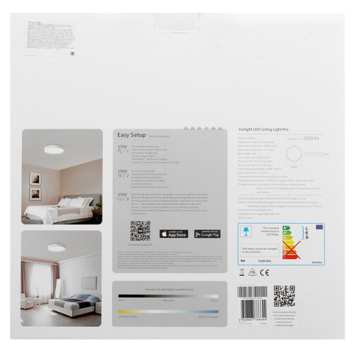 Купить Светильник потолочный Yeelight Smart LED ceiling light белый/белый  9169252. Характеристики, отзывы и цены в Донецке