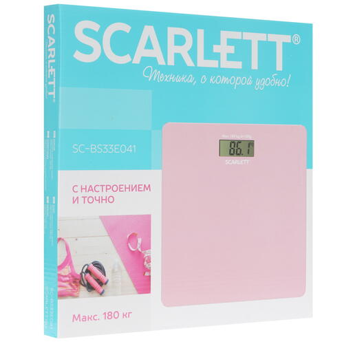 Купить Весы Scarlett SC-BS33E041 розовый  8146955. Характеристики, отзывы и цены в Донецке