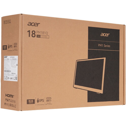Купить 17.3" Монитор Acer PM181QAbmiux черный  5632592. Характеристики, отзывы и цены в Донецке